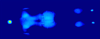 2" Poly Foam/ Gel Layer Pad Pressure Map